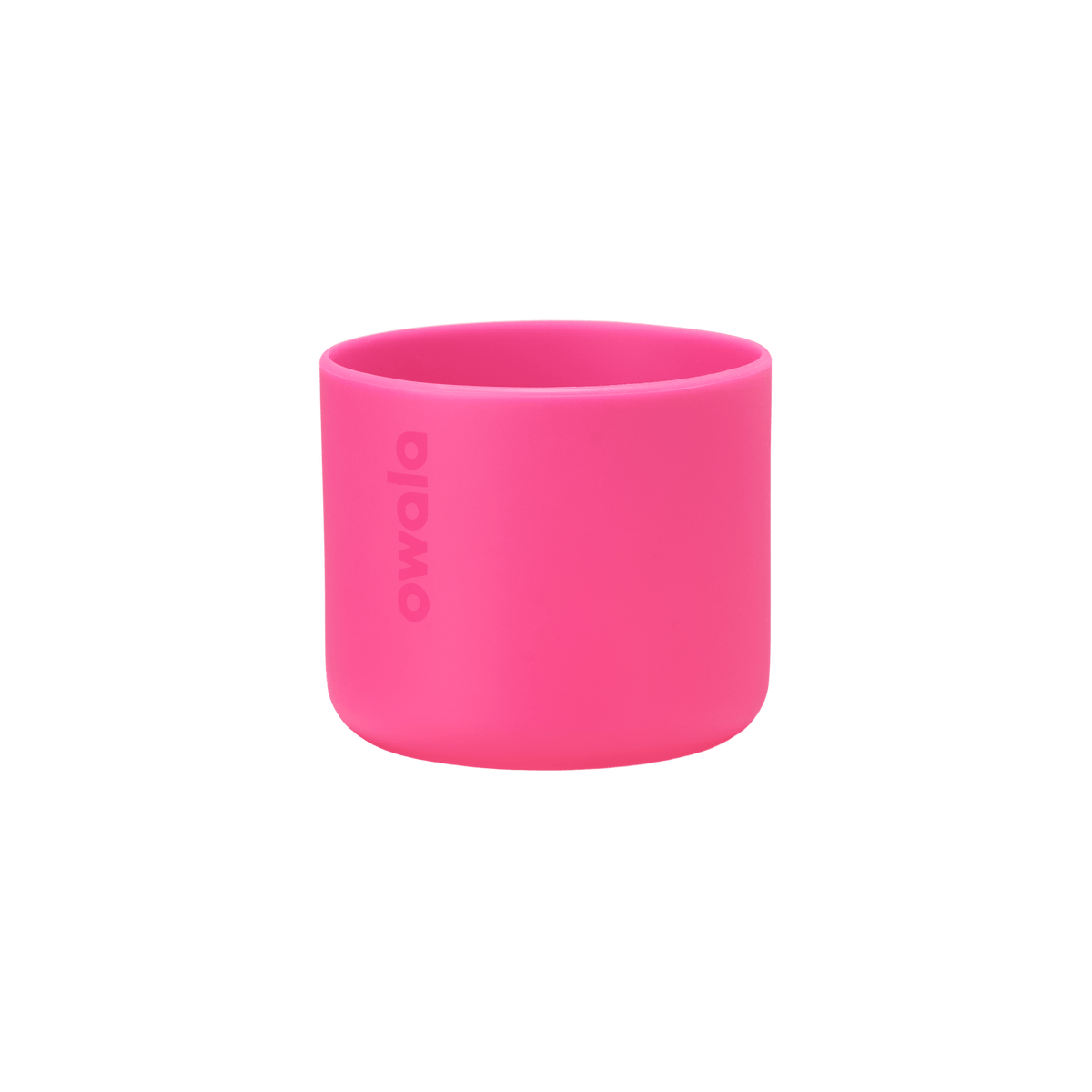 Bottle Boot 24oz in bright yellow silicone; small cylindrical form