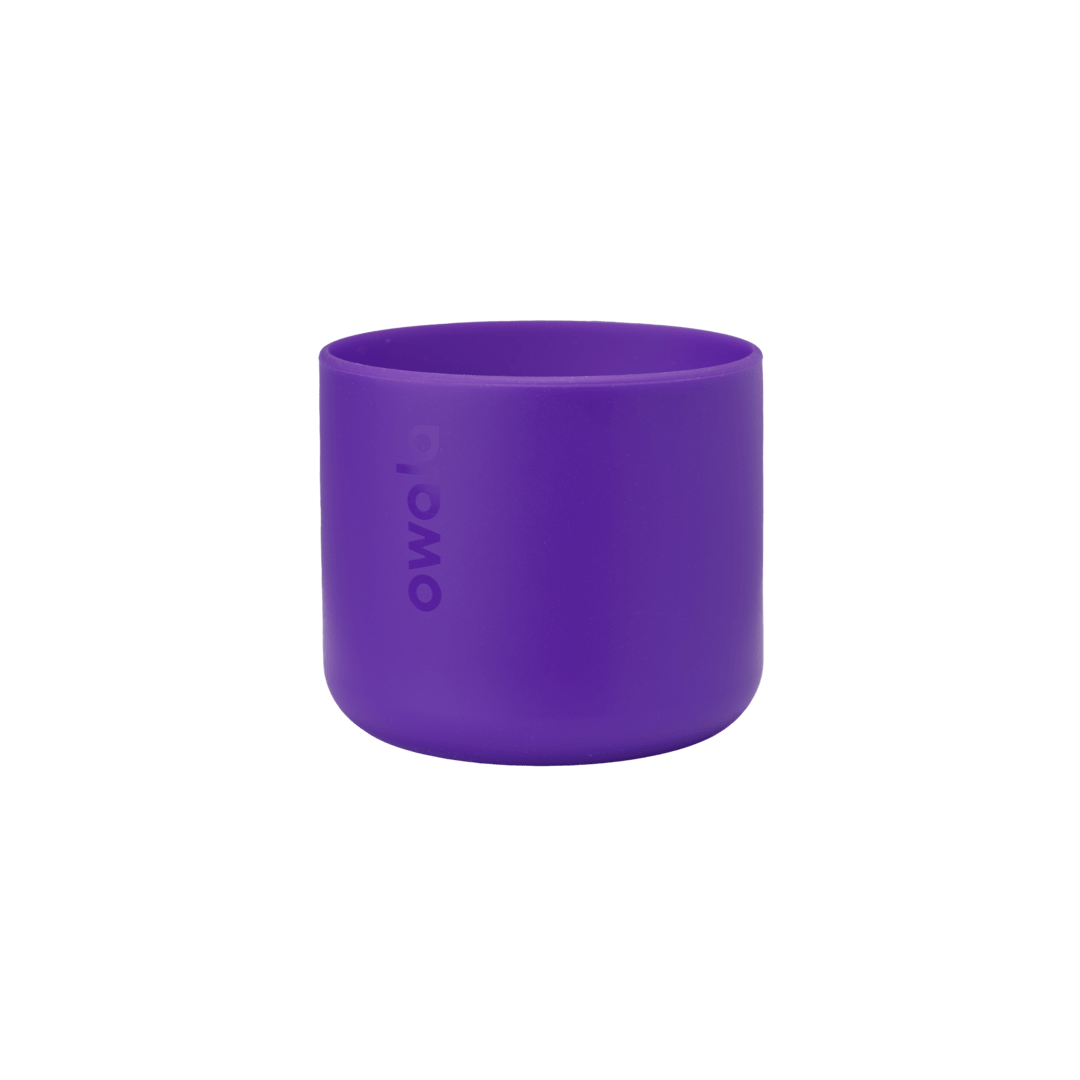 Bottle Boot 24oz in bright yellow silicone; small cylindrical form