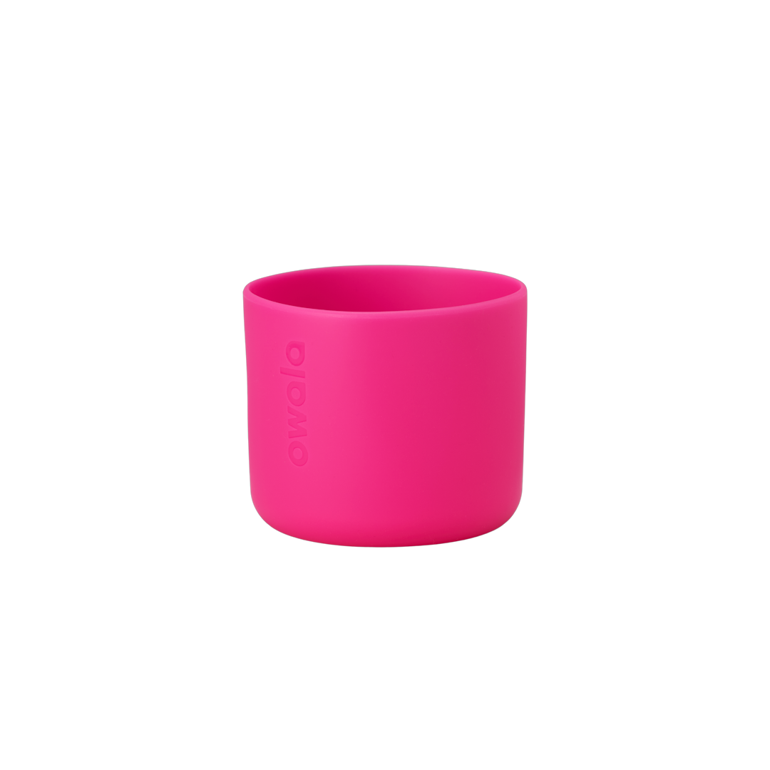 Bottle Boot 24oz in bright yellow silicone; small cylindrical form